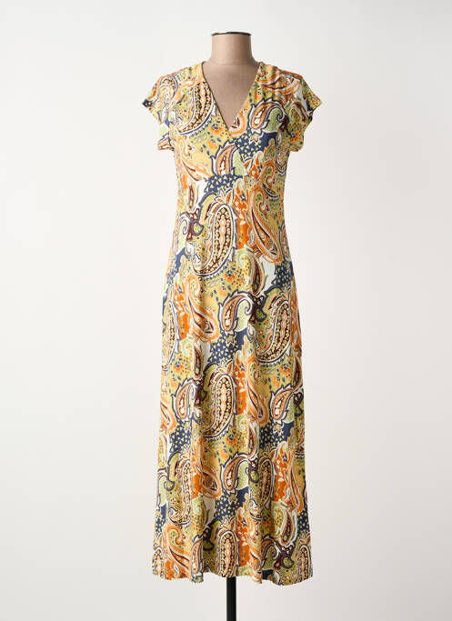 Robe longue orange GEISHA femme