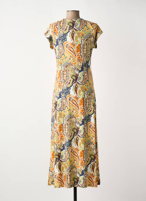 Robe longue orange GEISHA femme