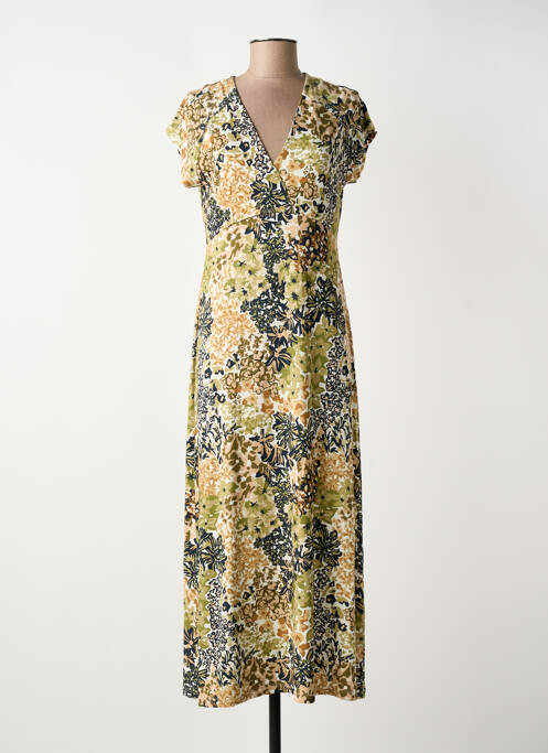 Robe longue vert GEISHA femme