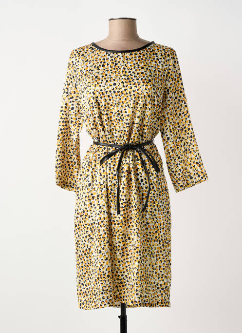 Robe mi-longue jaune MOLLY BRACKEN femme