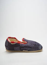Chaussons/pantoufles bout rond bout rond gris BERTHE AUX GRANDS PIEDS unisexe