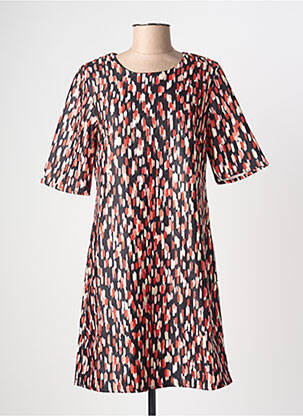 Robe mi-longue manches courtes manches courtes noir MOLLY BRACKEN femme