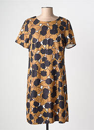 Robe mi-longue fermeture zippée au dos manches courtes noir MOLLY BRACKEN femme