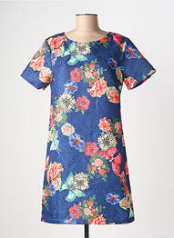Robe courte manches courtes manches courtes bleu MOLLY BRACKEN femme