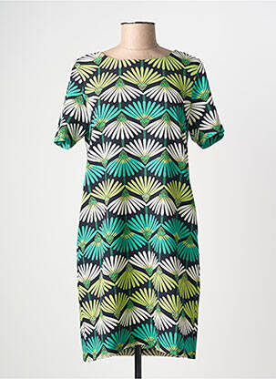 Robe mi-longue manches courtes manches courtes vert MOLLY BRACKEN femme
