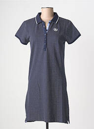 Robe mi-longue manches courtes manches courtes bleu BLACK WELLIS femme