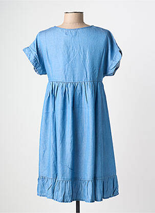 Robe mi-longue manches courtes manches courtes bleu MOLLY BRACKEN femme