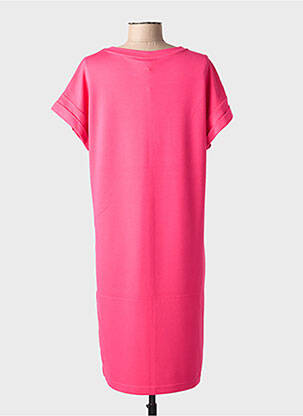 Robe mi-longue manches courtes manches courtes rose STREET ONE femme