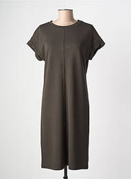 Robe mi-longue manches courtes manches courtes noir STREET ONE femme
