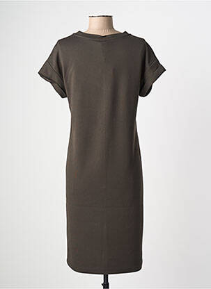 Robe mi-longue manches courtes manches courtes noir STREET ONE femme