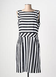 Robe mi-longue sans manche sans manche noir STREET ONE femme