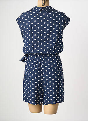 Combishort tissage popeline manches courtes bleu MOLLY BRACKEN femme