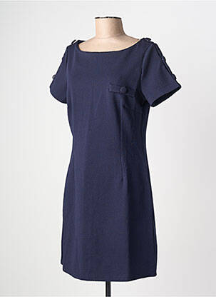 Robe mi-longue manches courtes manches courtes bleu MOLLY BRACKEN femme