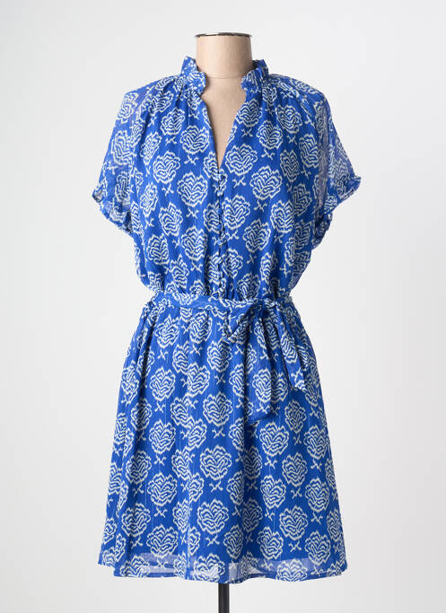 Robe mi-longue bleu MOLLY BRACKEN femme