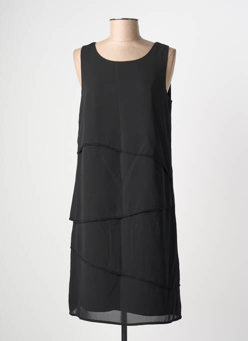 Robe mi-longue noir STREET ONE femme