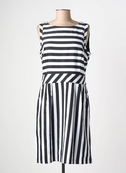 Robe mi-longue noir STREET ONE femme