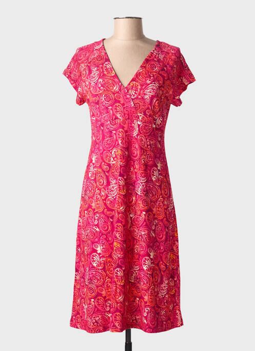 Robe mi-longue rose GEISHA femme