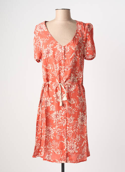 Robe mi-longue rose KANOPE femme