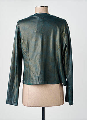 Veste casual tissage suedine vert VOODOO femme
