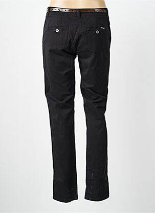 Pantalon chino tissage popeline taille normale noir VOODOO femme