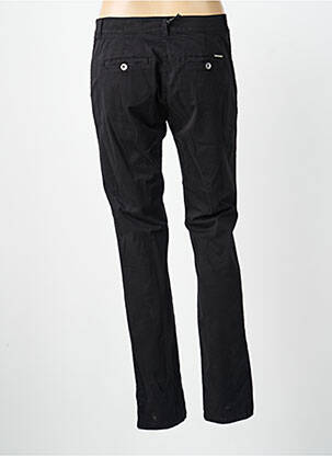Pantalon chino tissage popeline taille normale noir VOODOO femme