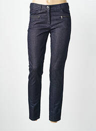 Jeans coupe slim stretch taille normale bleu VOODOO femme