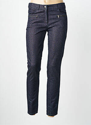 Jeans coupe slim stretch taille normale bleu VOODOO femme