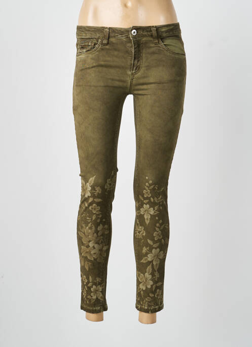 Jeans skinny stretch taille basse vert VOODOO femme