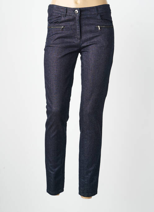Jeans coupe slim stretch taille normale bleu VOODOO femme