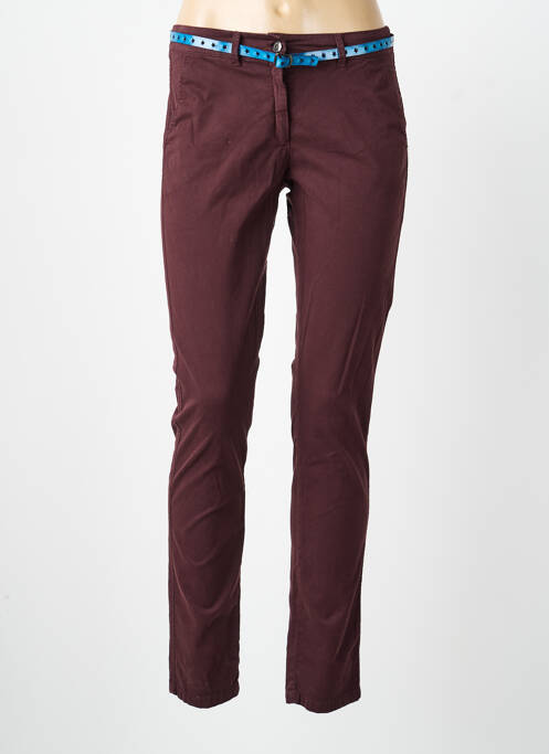 Pantalon chino rouge VOODOO femme