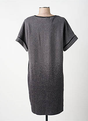 Robe mi-longue manches courtes manches courtes gris VOODOO femme