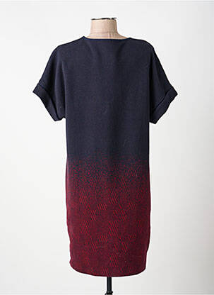 Robe mi-longue manches courtes manches courtes bleu VOODOO femme