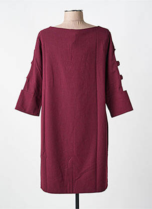 Robe mi-longue manches 3/4 manches 3/4 rouge VOODOO femme