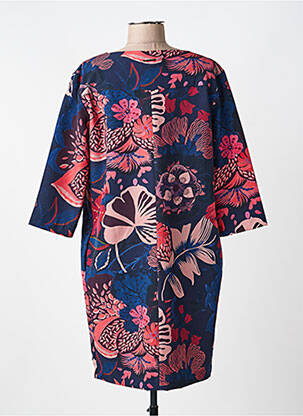 Robe courte manches 3/4 manches 3/4 bleu VOODOO femme