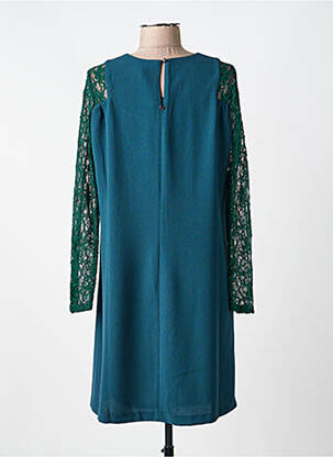 Robe mi-longue manches longues manches longues vert VOODOO femme