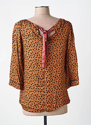 Top coupe cintrée manches longues marron VOODOO femme