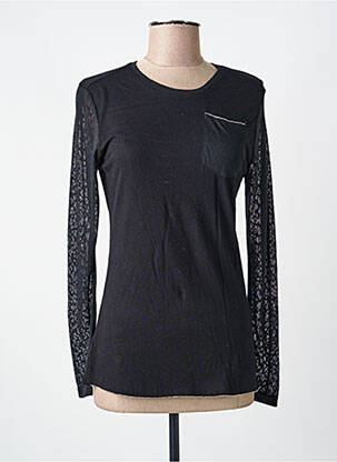 Top tissage jersey manches longues noir VOODOO femme