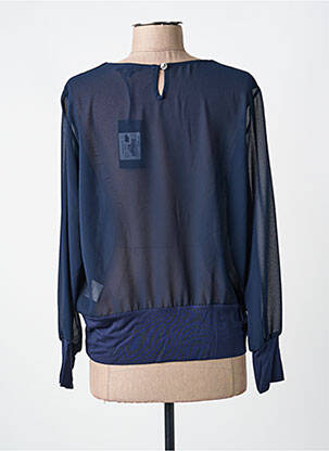 Top col rond manches longues bleu VOODOO femme