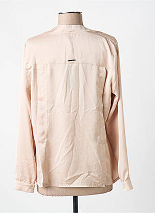 Top col v manches longues beige VOODOO femme