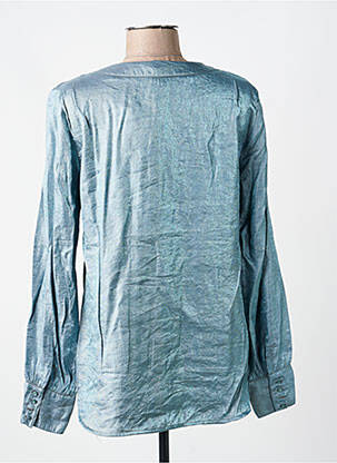 Top coupe cintrée manches longues bleu VOODOO femme