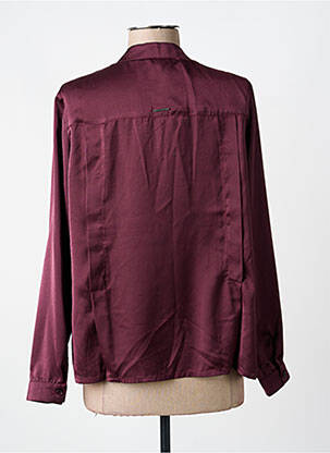Top col v manches longues violet VOODOO femme