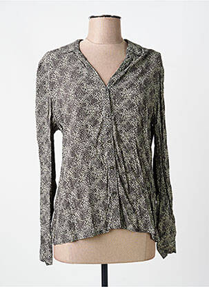 Chemisier coupe cintrée manches longues beige VOODOO femme