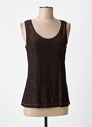 Top stretch sans manche noir VOODOO femme