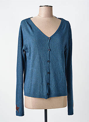 Gilet manches longues bleu VOODOO femme