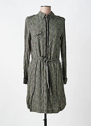 Robe mi-longue vert VOODOO femme