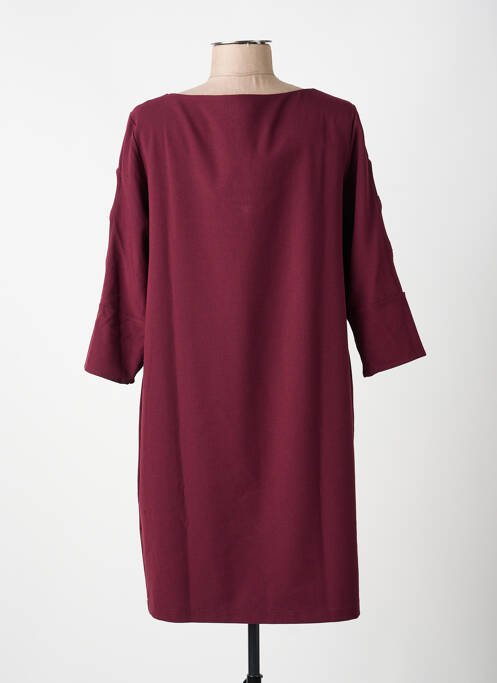 Robe mi-longue manches longues manches longues rouge VOODOO femme