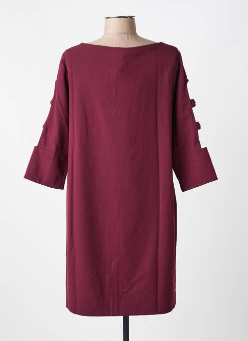 Robe mi-longue manches 3/4 manches 3/4 rouge VOODOO femme