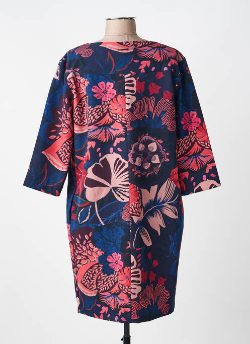 Robe courte manches 3/4 manches 3/4 bleu VOODOO femme