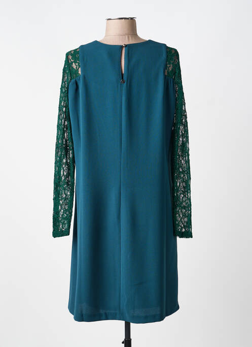 Robe mi-longue manches longues manches longues vert VOODOO femme