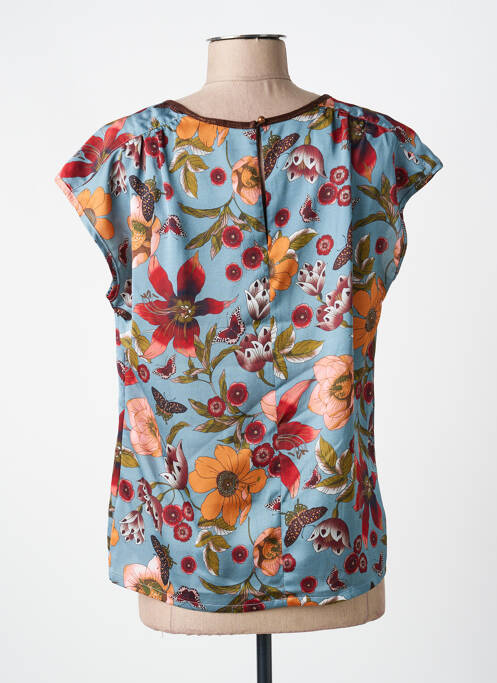 Top manches courtes manches courtes bleu VOODOO femme